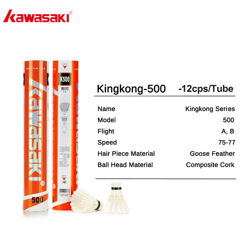 Kawasaki King Kong 500/Queen 5 – обзор и цена Feather Shuttlecock
